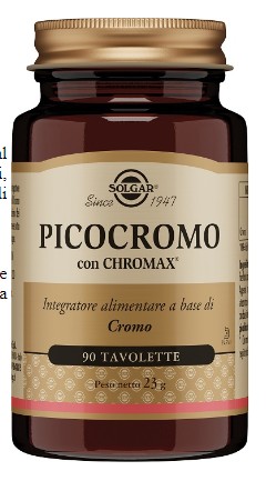Picocromo Integratore 200 mcg Vegano 90 Capsule Vegetali - Solgar